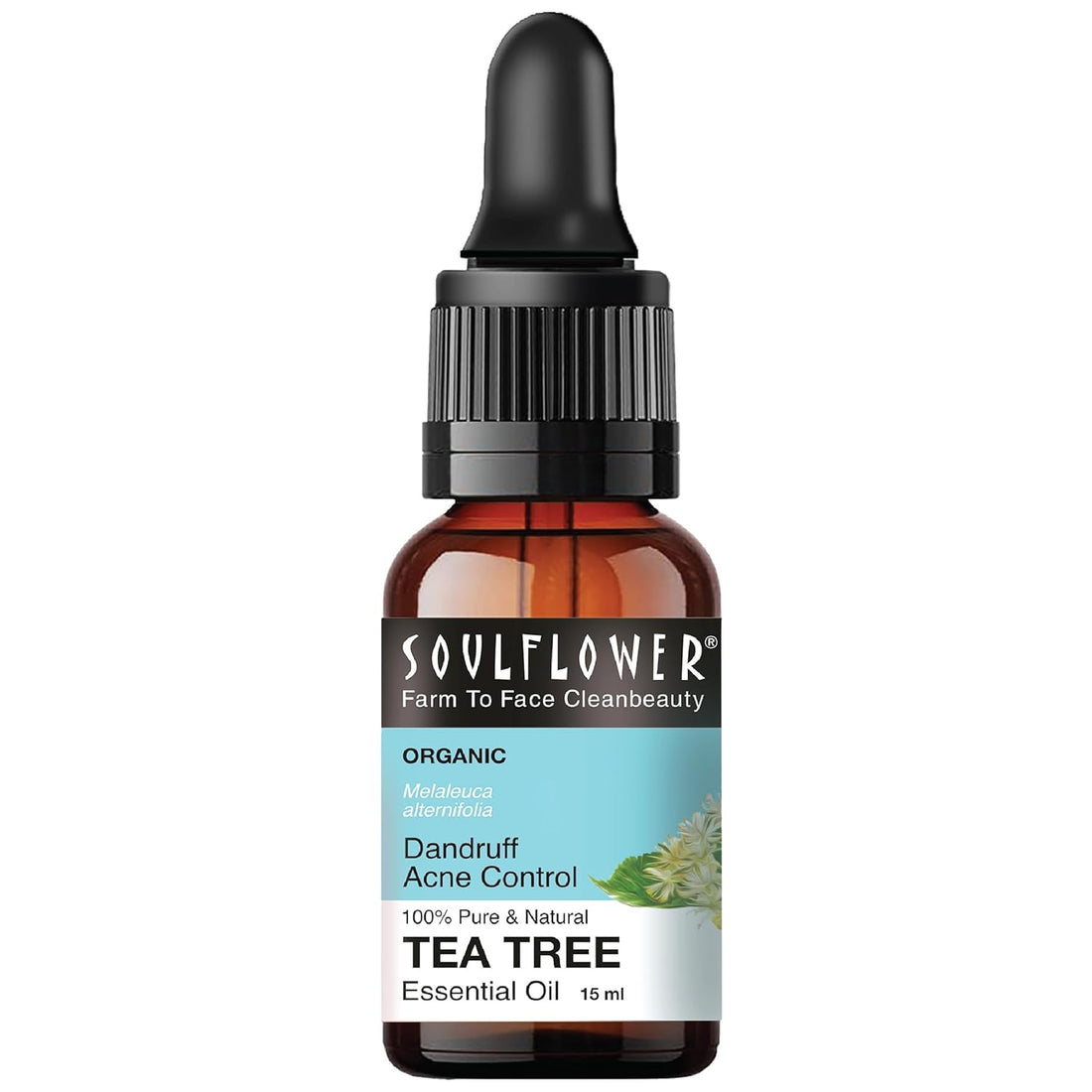 SoulFlower - Tea Tree Essential Oil for Dandruff & Acne 15ml - Nexus hair