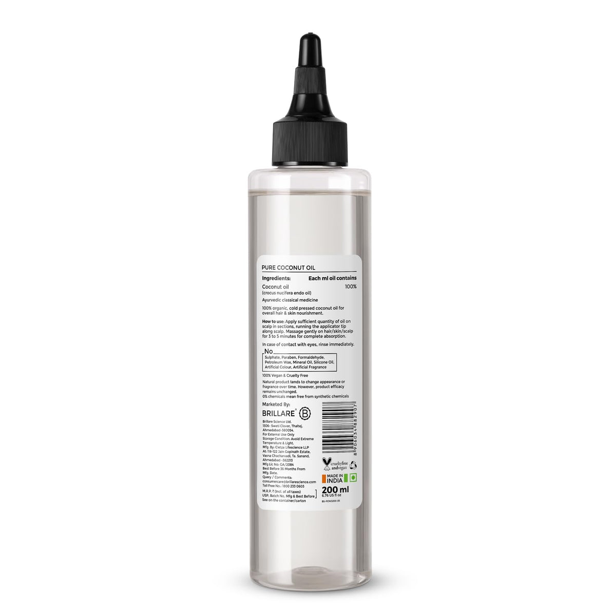 Brillare - Pure Coconut Oil 200ml - Nexus hair