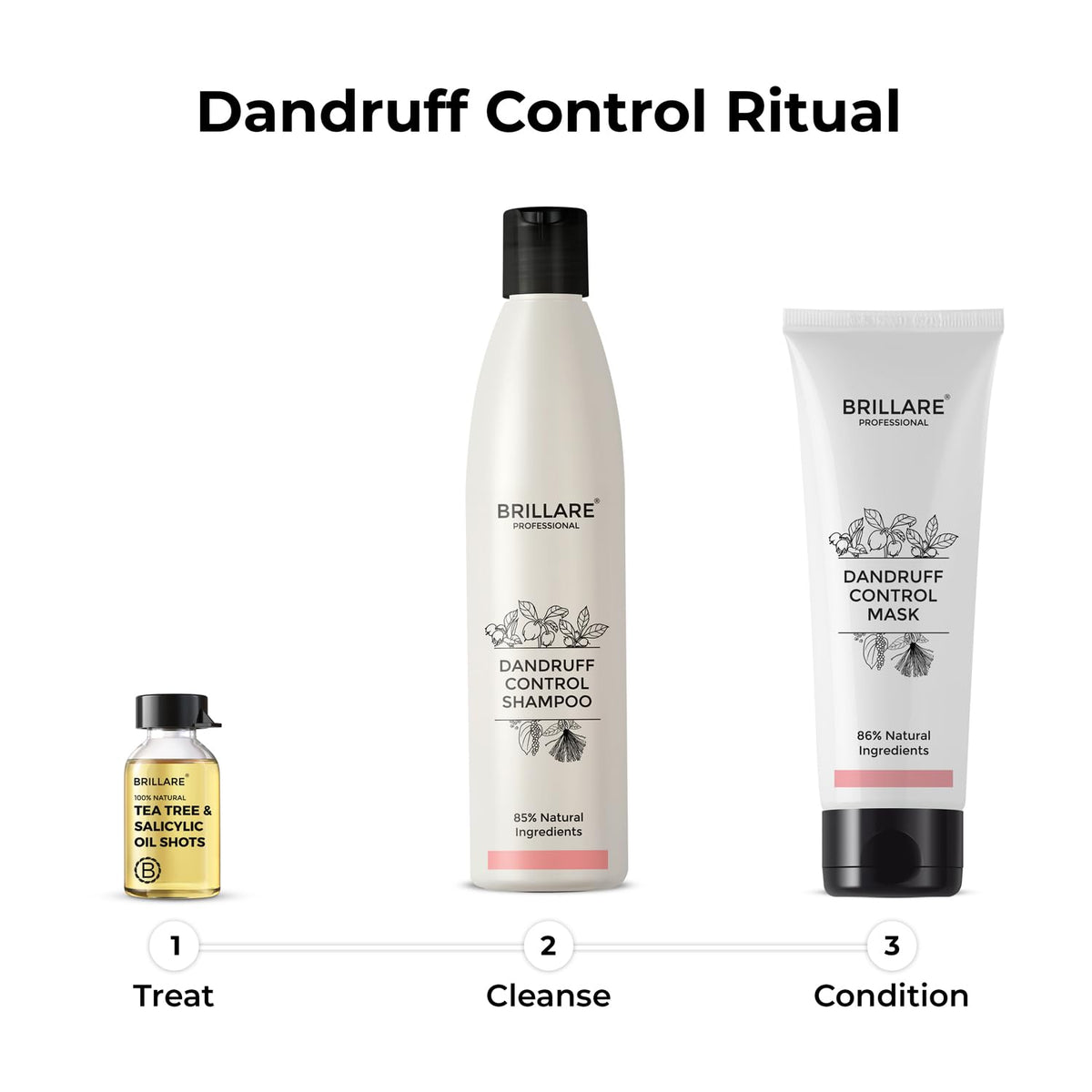 Brillare - Dandruff Control Conditioner For Itchy, Flaky Scalp 125g - Nexus hair