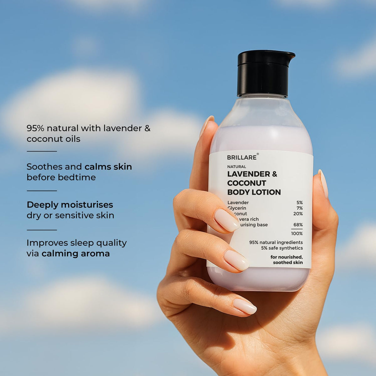 Brillare - Lavender & Coconut Body Lotion 200ml - Nexus hair