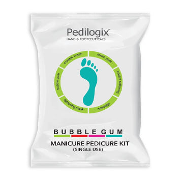 O3+ Pedilogix Hand & Footceuticals Bubblegum Manicure Pedicure Kit for Single Use 55g
