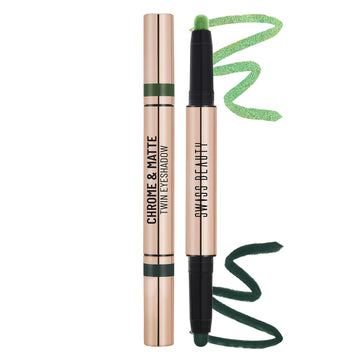 Swiss Beauty - Chrome & Matte Twin Eyeshadow Shade No. 05 Garden Blooms