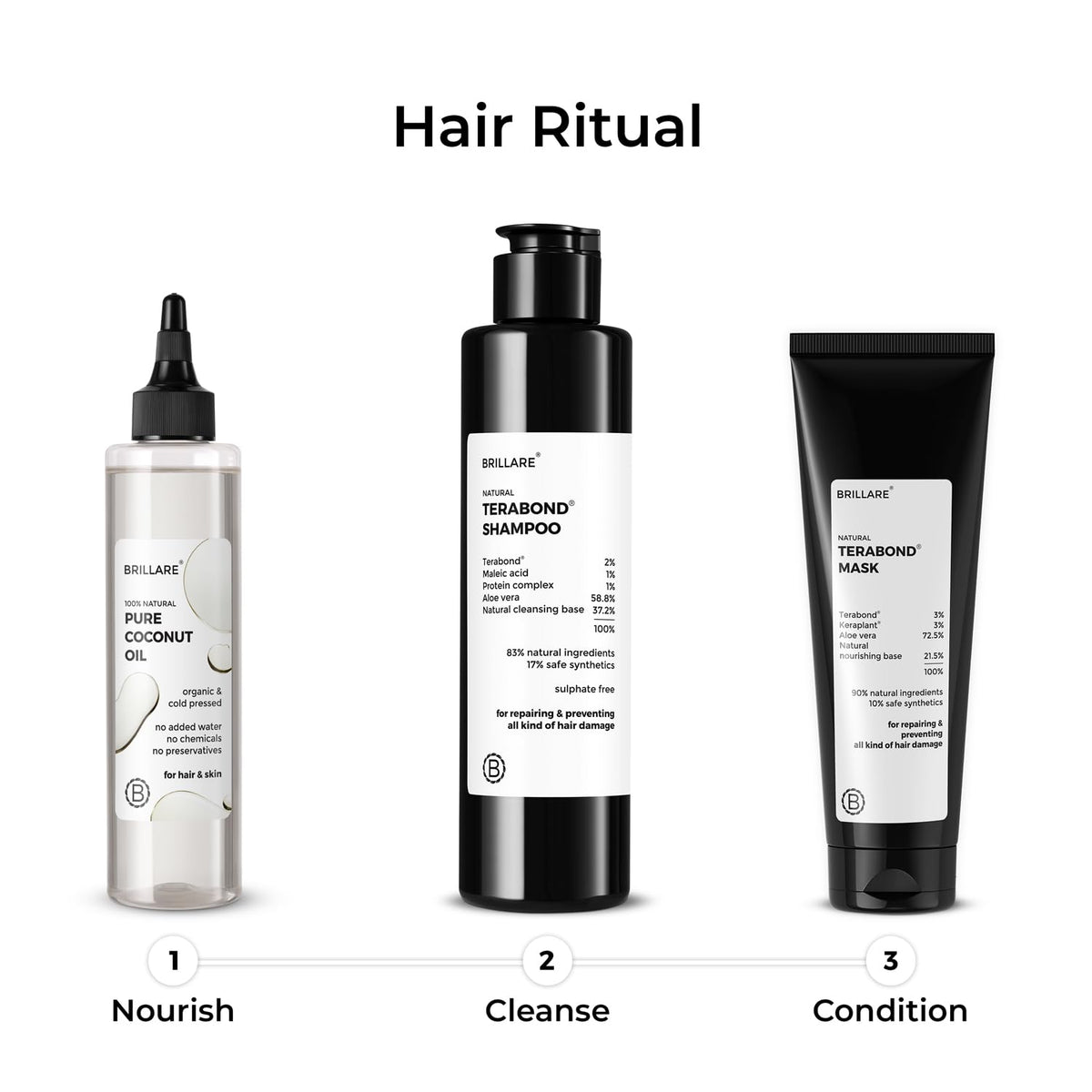 Brillare - Pure Coconut Oil 200ml - Nexus hair
