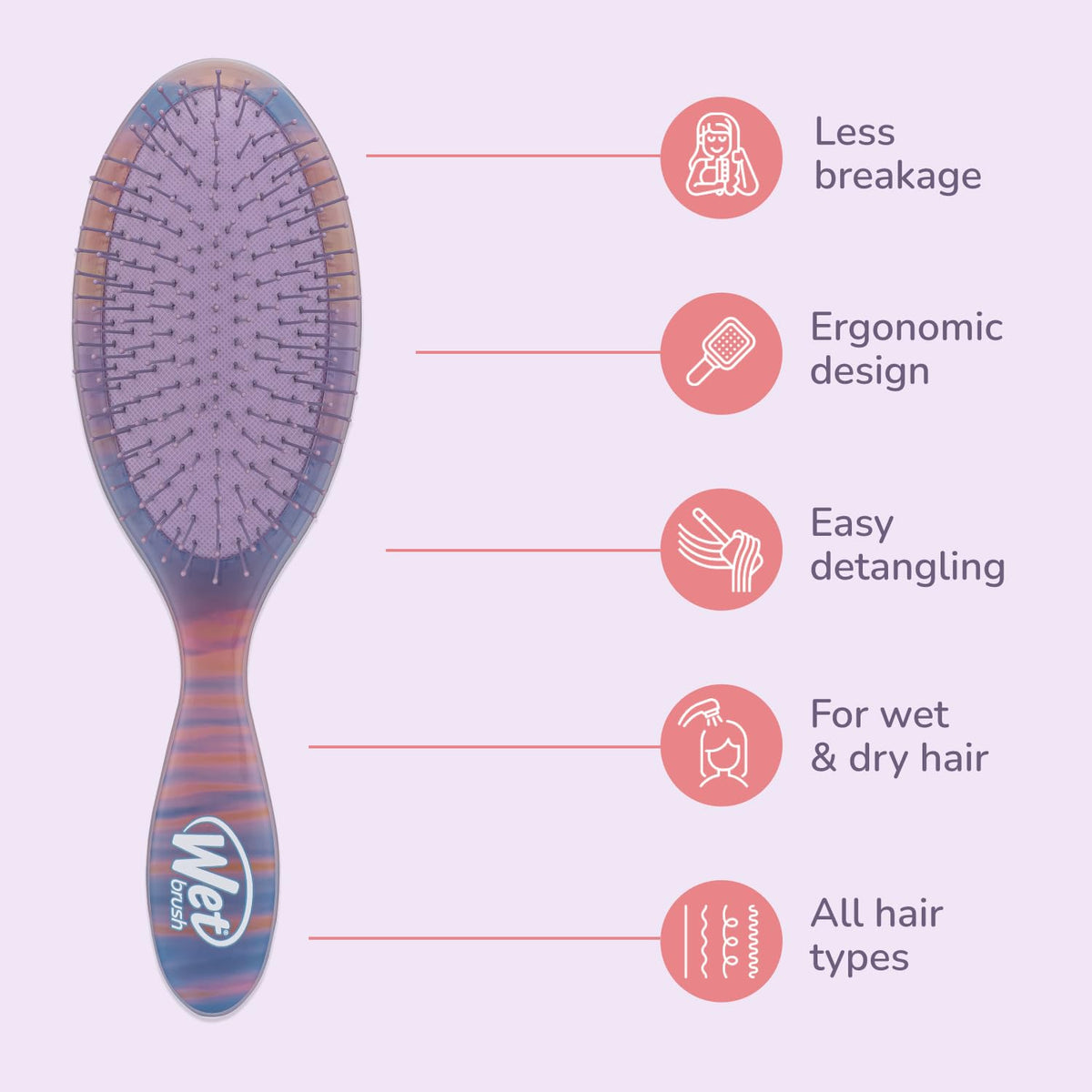 Wet Brush - Desert Afterglow Detangler Purple