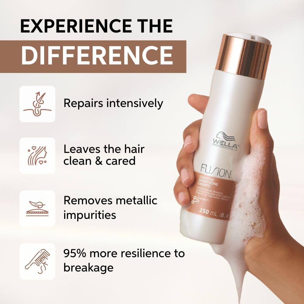Wella Professionals - Premium Care Fusion Intense Repair Shampoo 250ml & Conditioner 200ml Duo Bundle