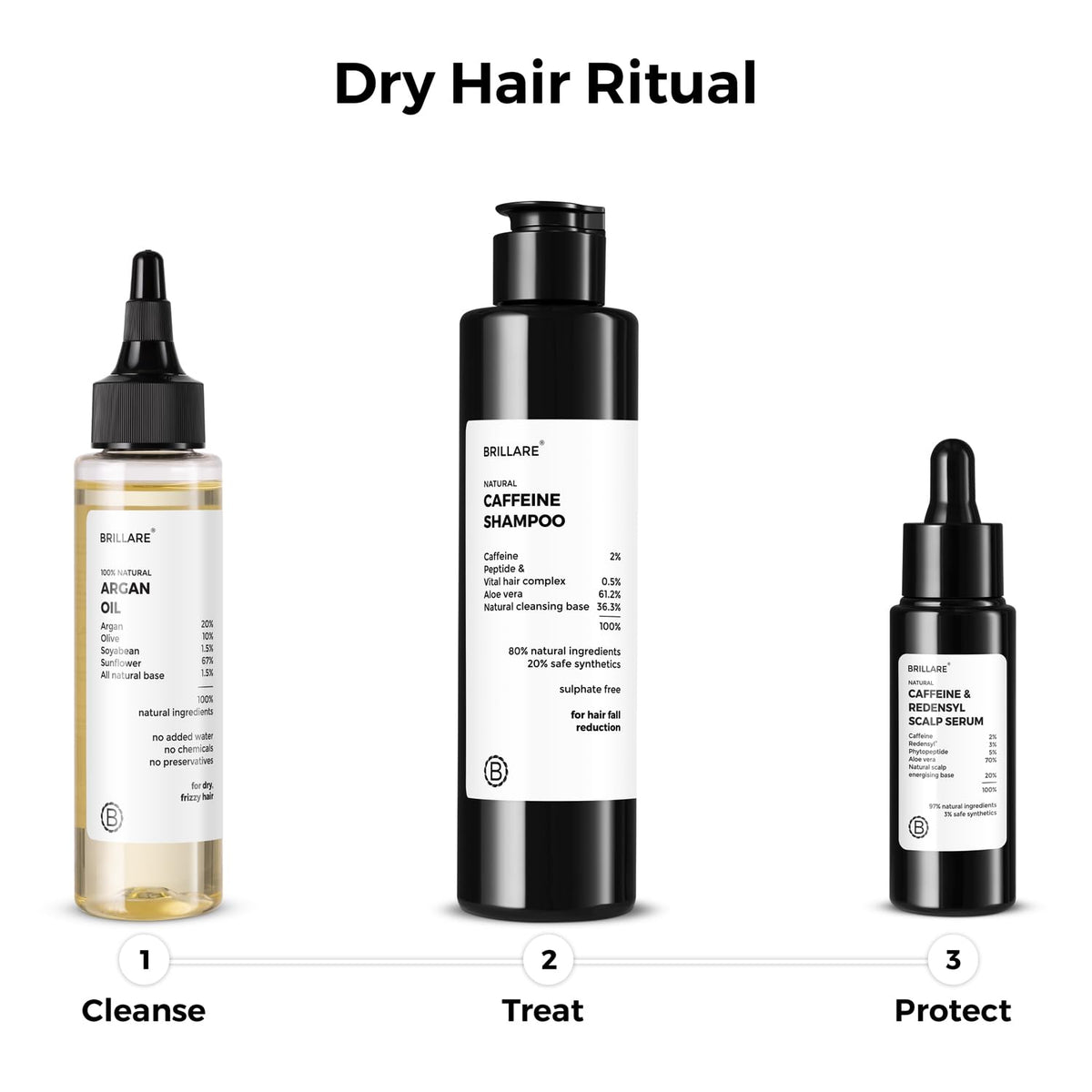 Brillare - Argan Hair Oil For Dry, Frizzy Hair 100ml - Nexus hair