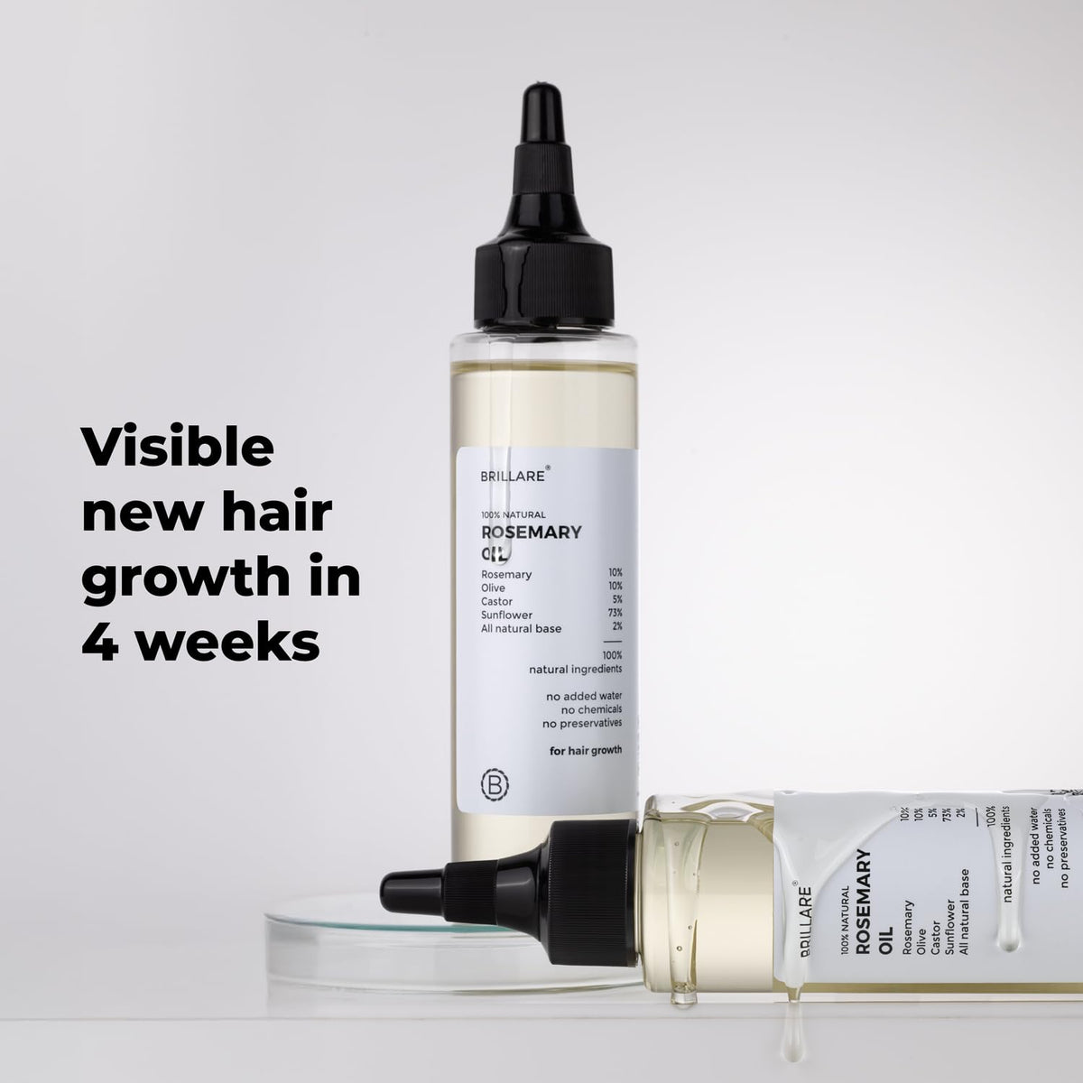 Brillare - Rosemary Hair Oil For Hair Growth 100ml - Nexus hair