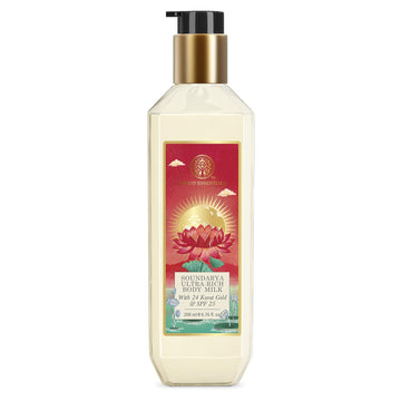 Forest Essentials - Ultra Rich Body Milk Soundarya With 24K Gold & SPF25 200ml