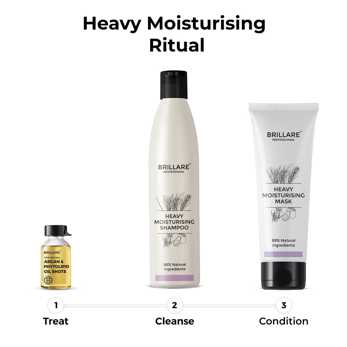 Brillare - Heavy Moisturising Conditioner For Dry, Frizzy Hair 125g - Nexus hair