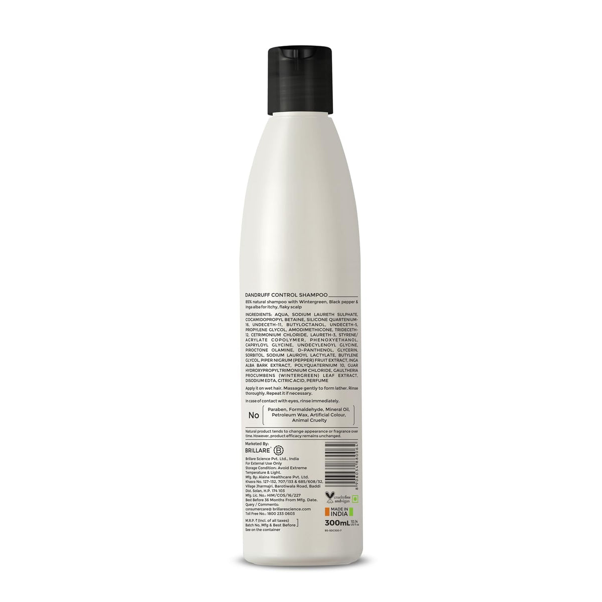 Brillare - Dandruff Control Shampoo For Itchy, Flaky Scalp 300ml - Nexus hair