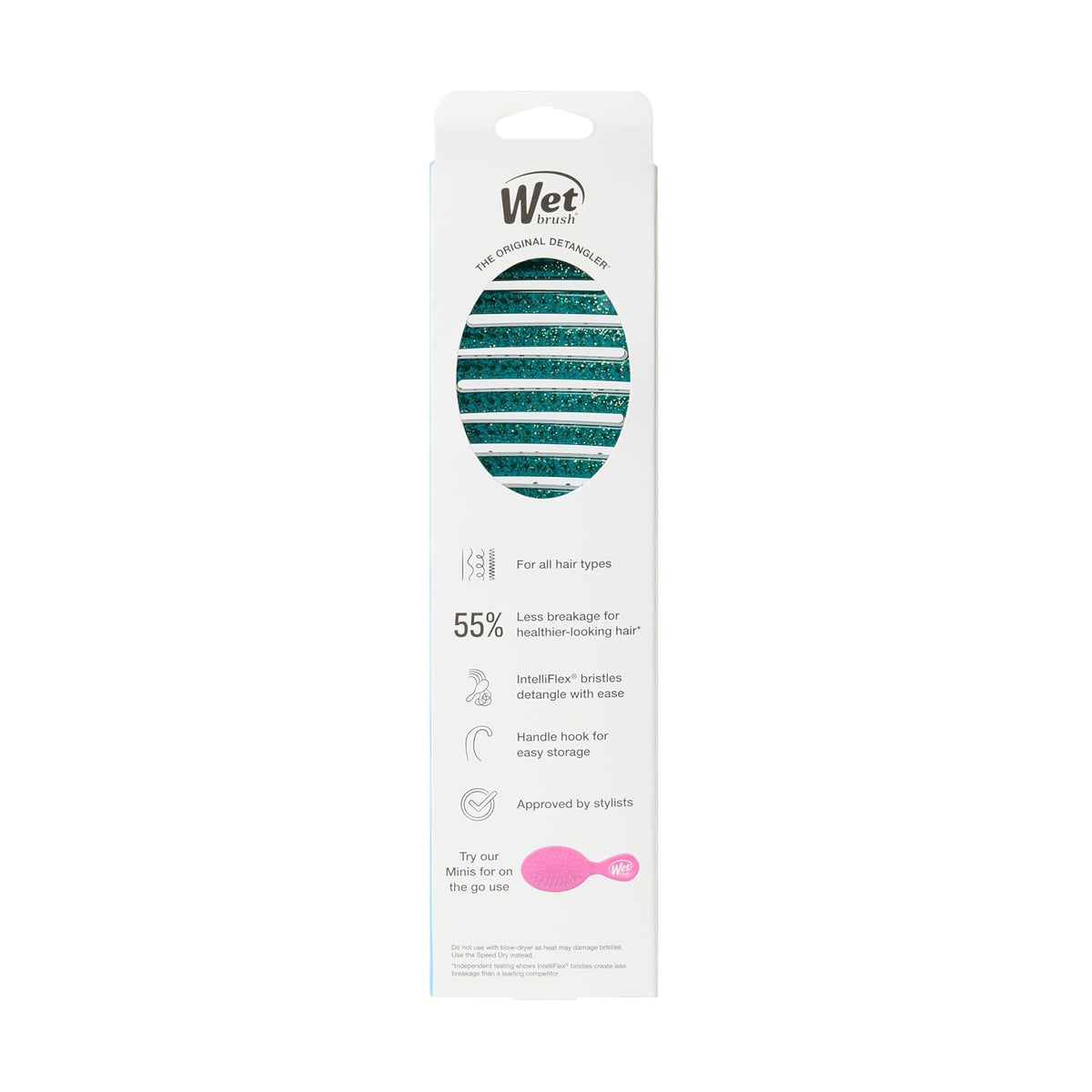 Wet Brush - Shower Flex Detangler Glitter Green