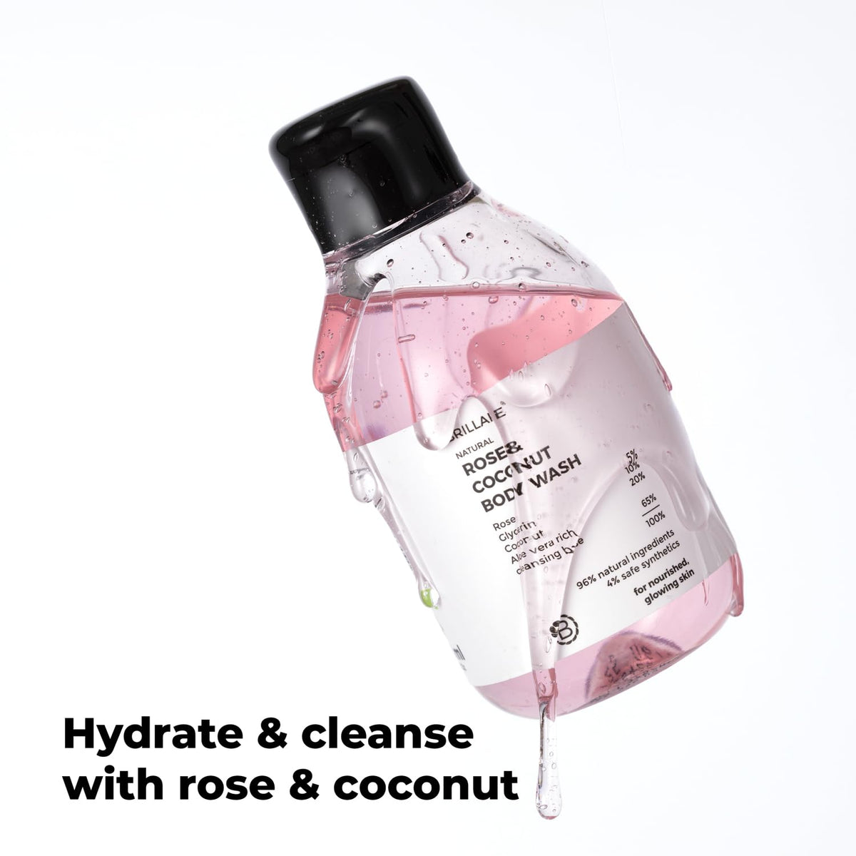 Brillare - Rose & Coconut Body Wash 200ml - Nexus hair