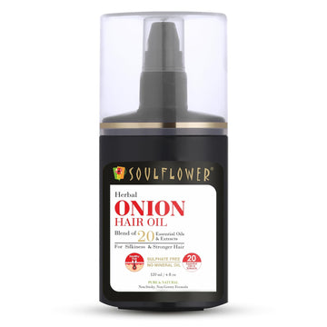 SoulFlower - Onion Amla Hair Growth Oil for Strengthening & Hair Fall Control 120ml - Nexus hair