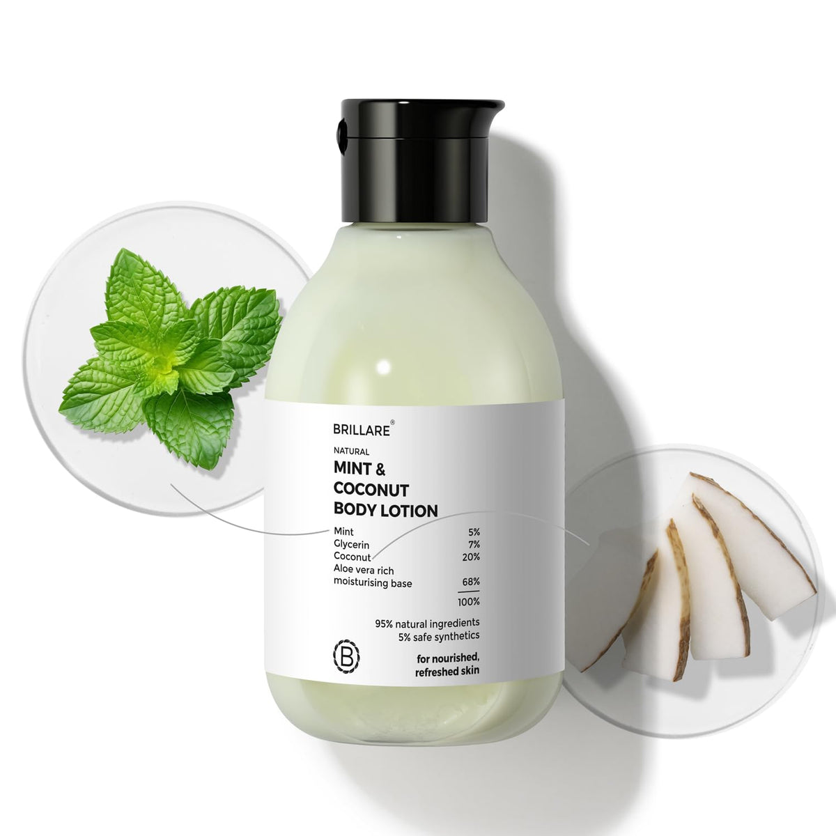Brillare - Mint & Coconut Body Lotion 200ml - Nexus hair