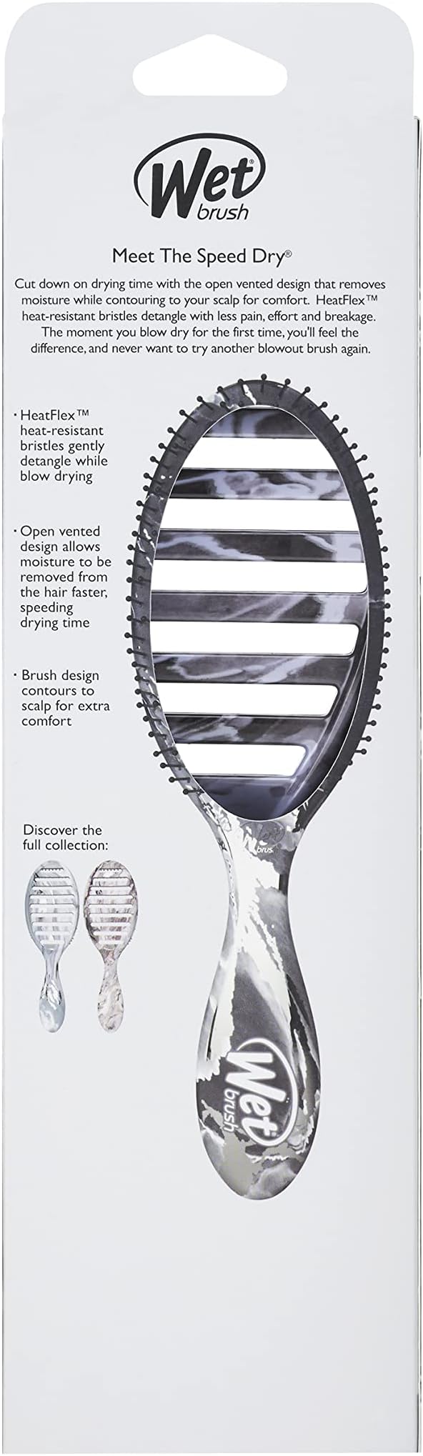 Wet Brush - Speed Dry Detangler Mettalic Marble Onyx