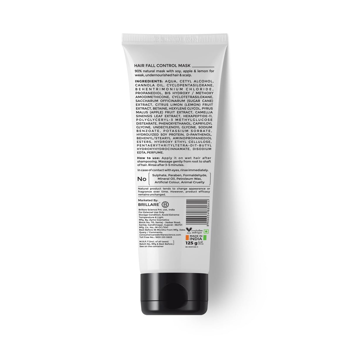 Brillare - Hair Fall Control Conditioner To Reduce Seasonal Hair Fall 125g - Nexus hair