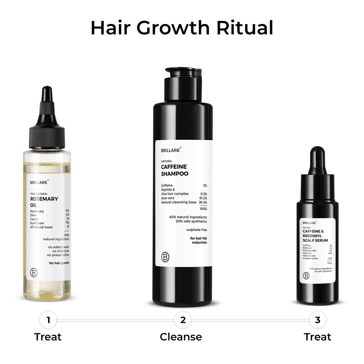 Brillare - Rosemary Hair Oil For Hair Growth 100ml - Nexus hair