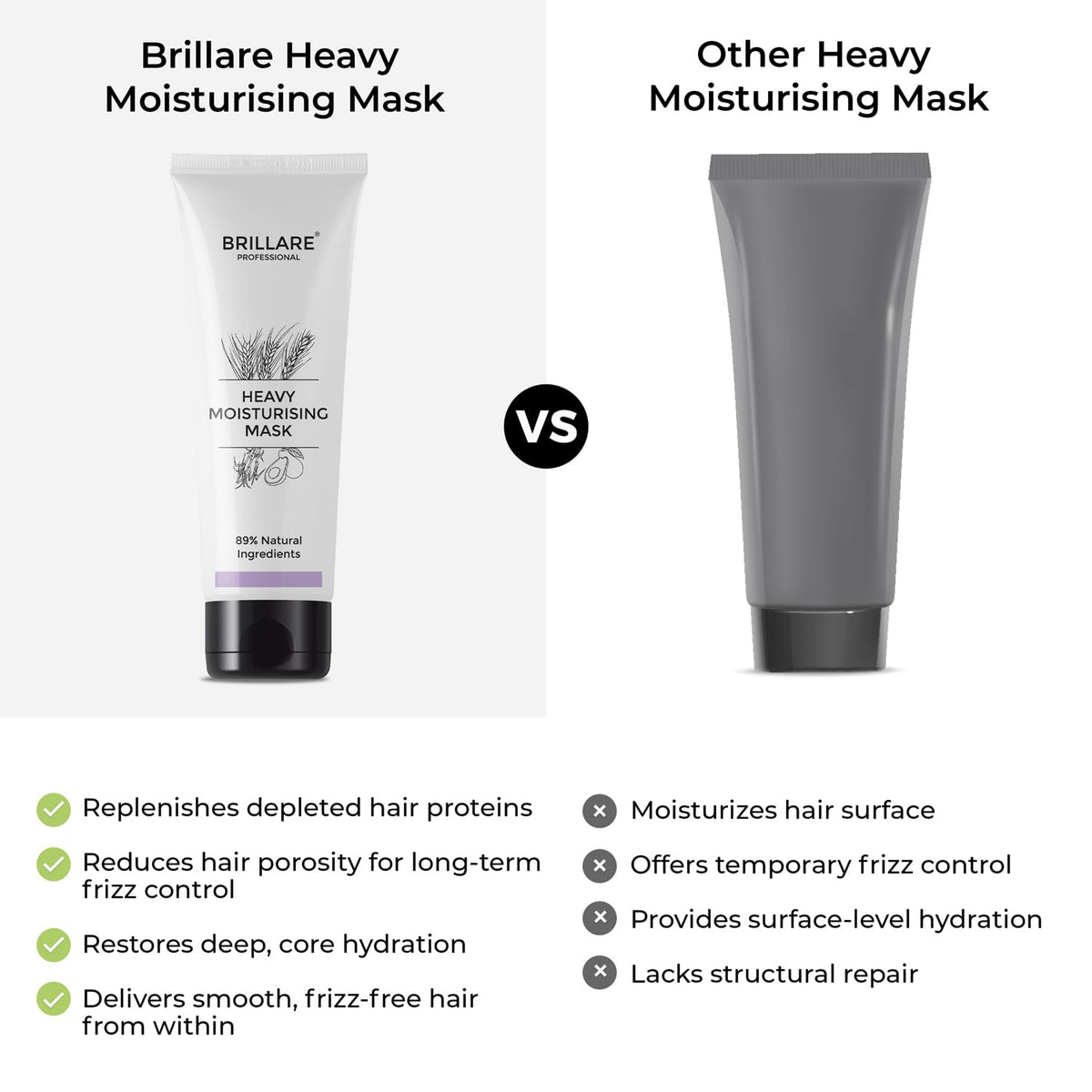 Brillare - Heavy Moisturising Conditioner For Dry, Frizzy Hair 125g - Nexus hair