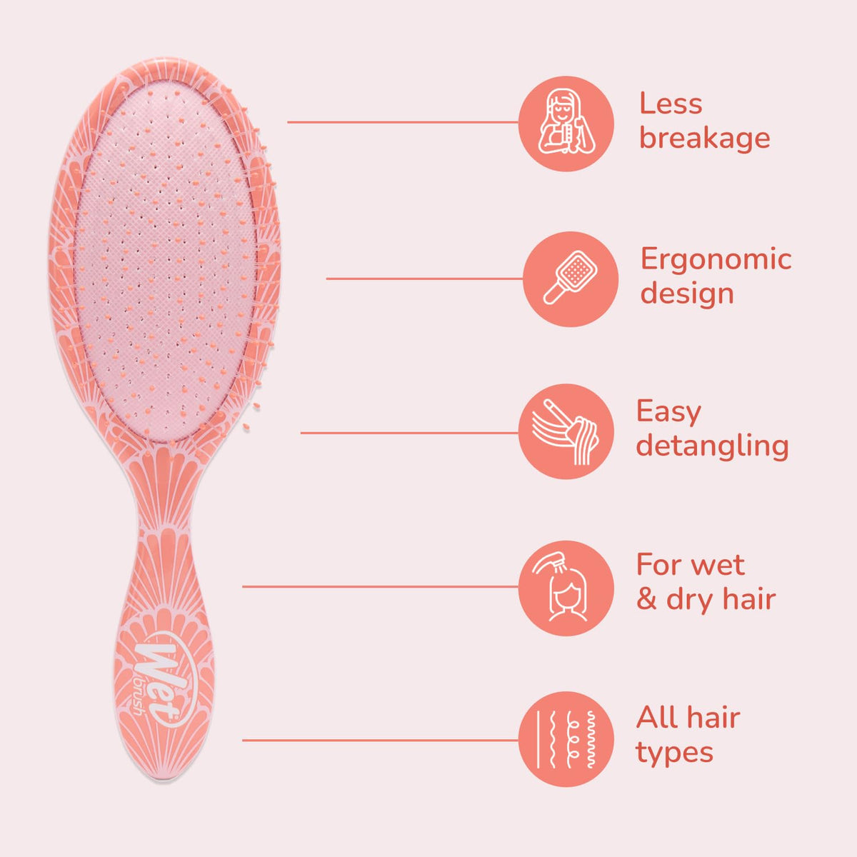 Wet Brush - Coastal Charm Detangler Sunshine & Seashells