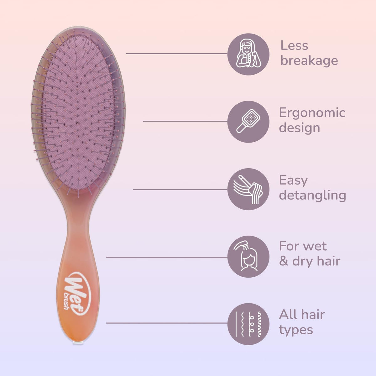 Wet Brush - Desert Afterglow Detangler Pink