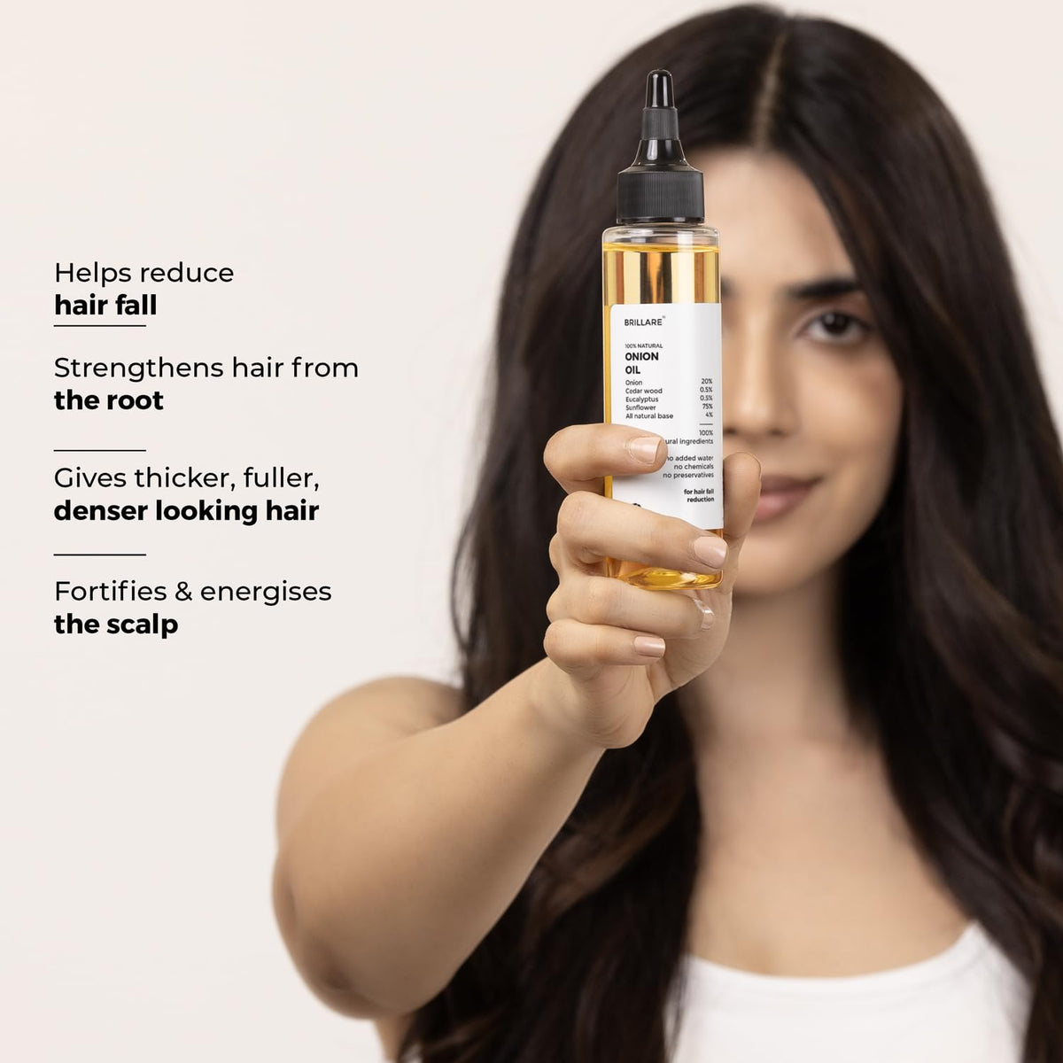 Brillare - Onion Hair Oil For Hair Fall Reduction 100ml - Nexus hair