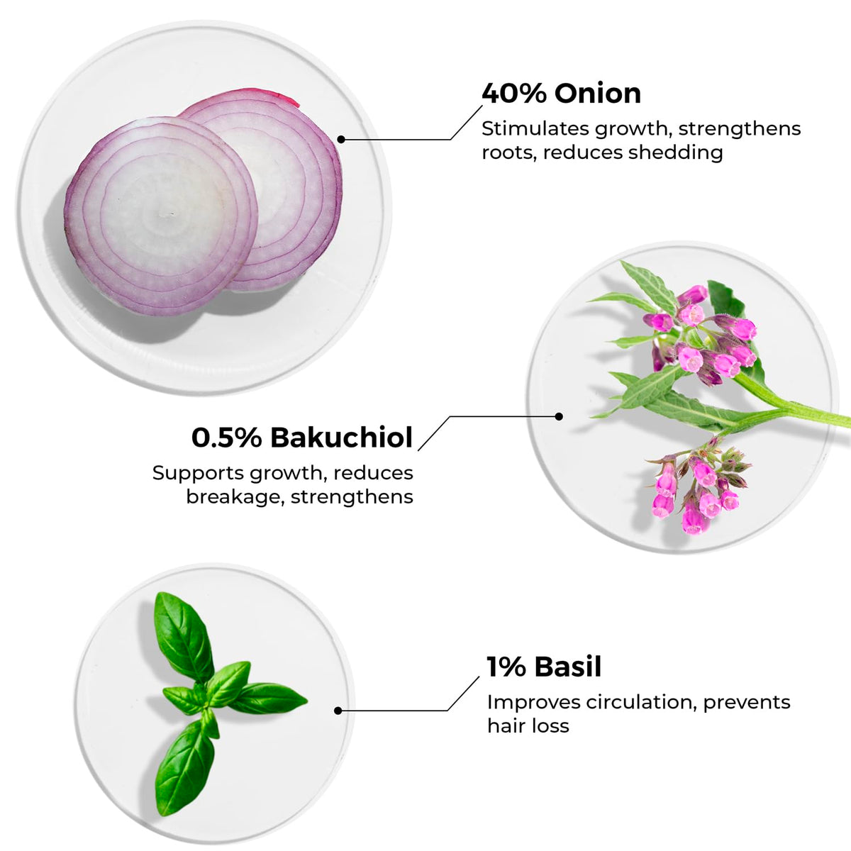 Brillare - Onion & Bakuchiol Oil Shots For Hair Fall Reduction 6ml X 8 - Nexus hair