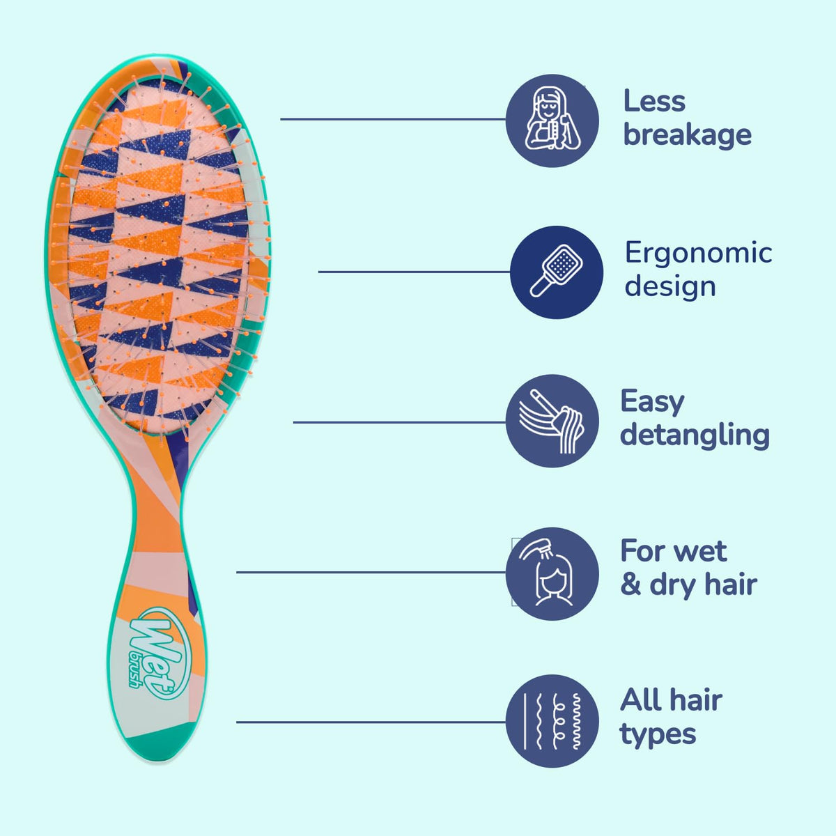 Wet Brush - Artful Ace Detangler Flag Up