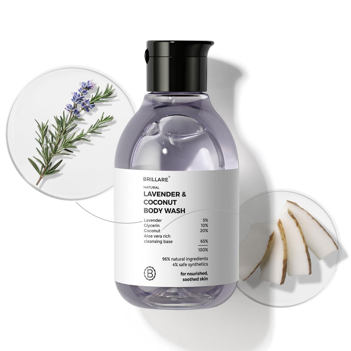 Brillare - Lavender & Coconut Body Wash 200ml - Nexus hair