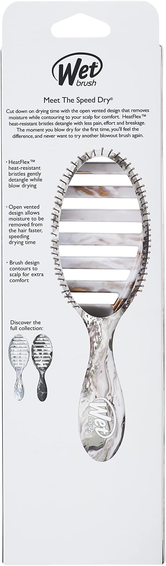 Wet Brush - Speed Dry Detangler Mettalic Marble Bronze
