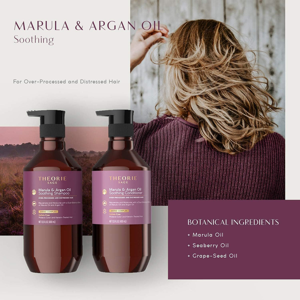 Theorie - Marula & Argan Sulphate Free Conditioner 400ml
