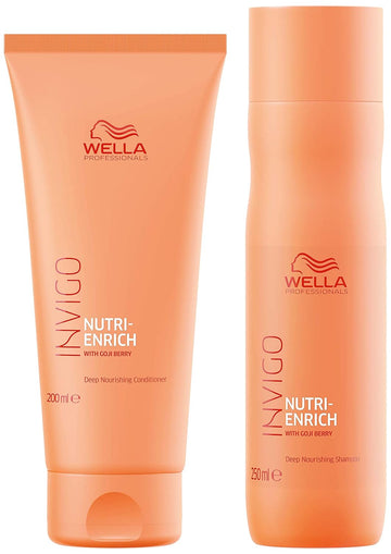 Wella Professionals - Invigo Nutri-Enrich Deep Nourishing Shampoo 250ml & Conditioner 200ml Duo Bundle