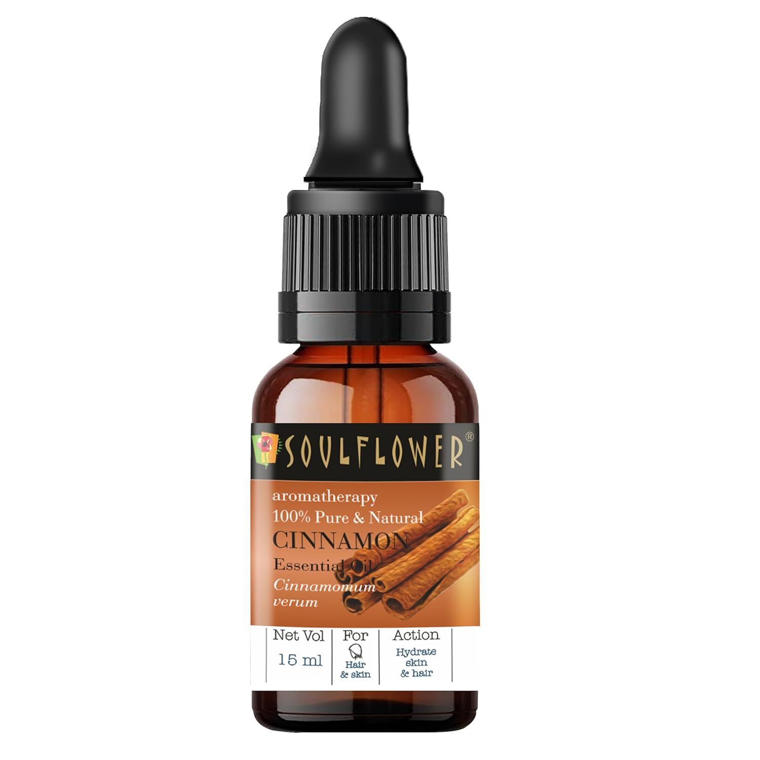 SoulFlower - Cinnamon Essential Oil | Musky & Earthy 15ml