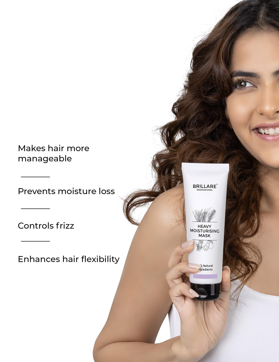 Brillare - Heavy Moisturising Conditioner For Dry, Frizzy Hair 125g - Nexus hair