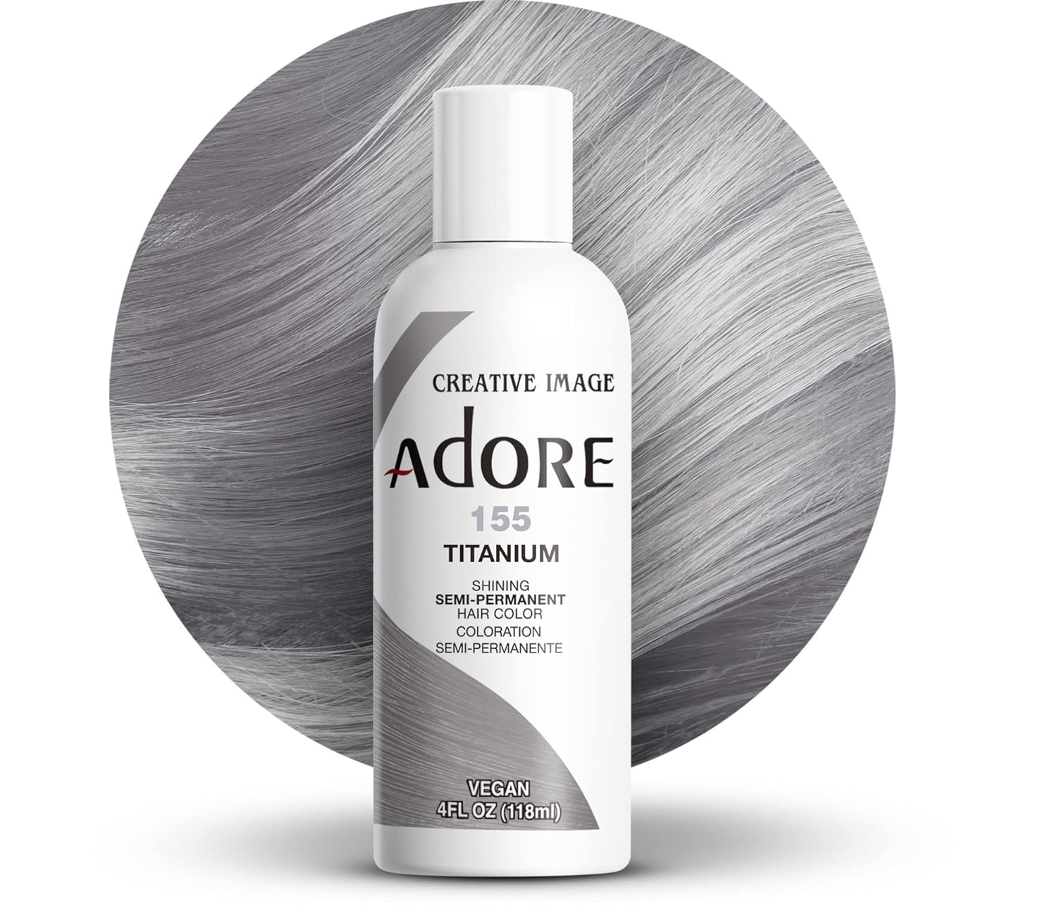 Adore - Semi Permanent Hair Color Shade #155 Titanium