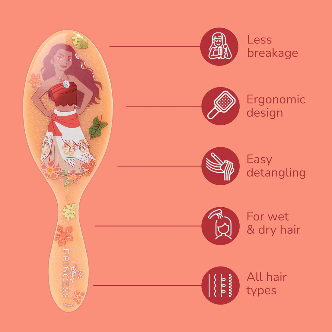 Wet Brush - Dreamy Princess Detangler Moana