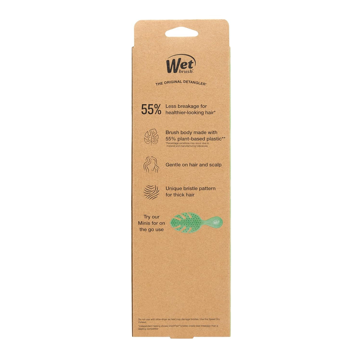 Wet Brush - Go Green Thick Paddle Purple