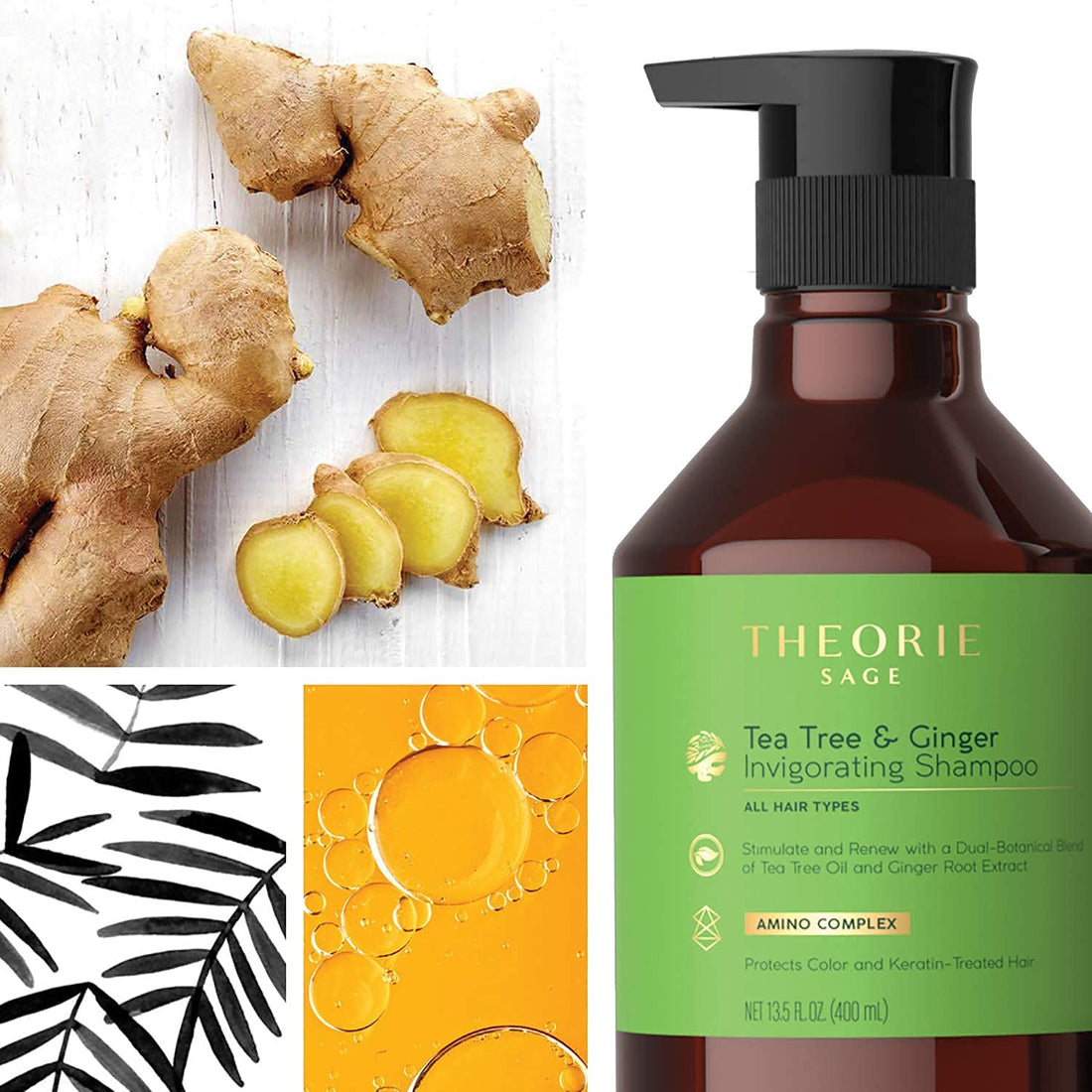 Theorie - Tea Tree & Ginger Shampoo 400ml