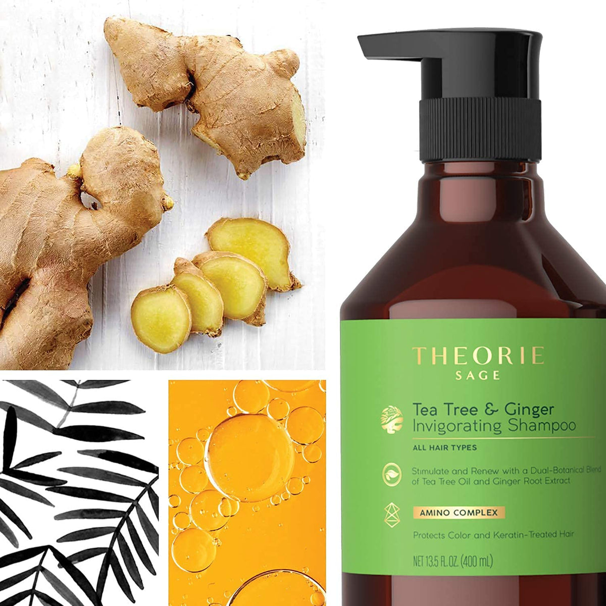 Theorie - Tea Tree & Ginger Shampoo 400ml