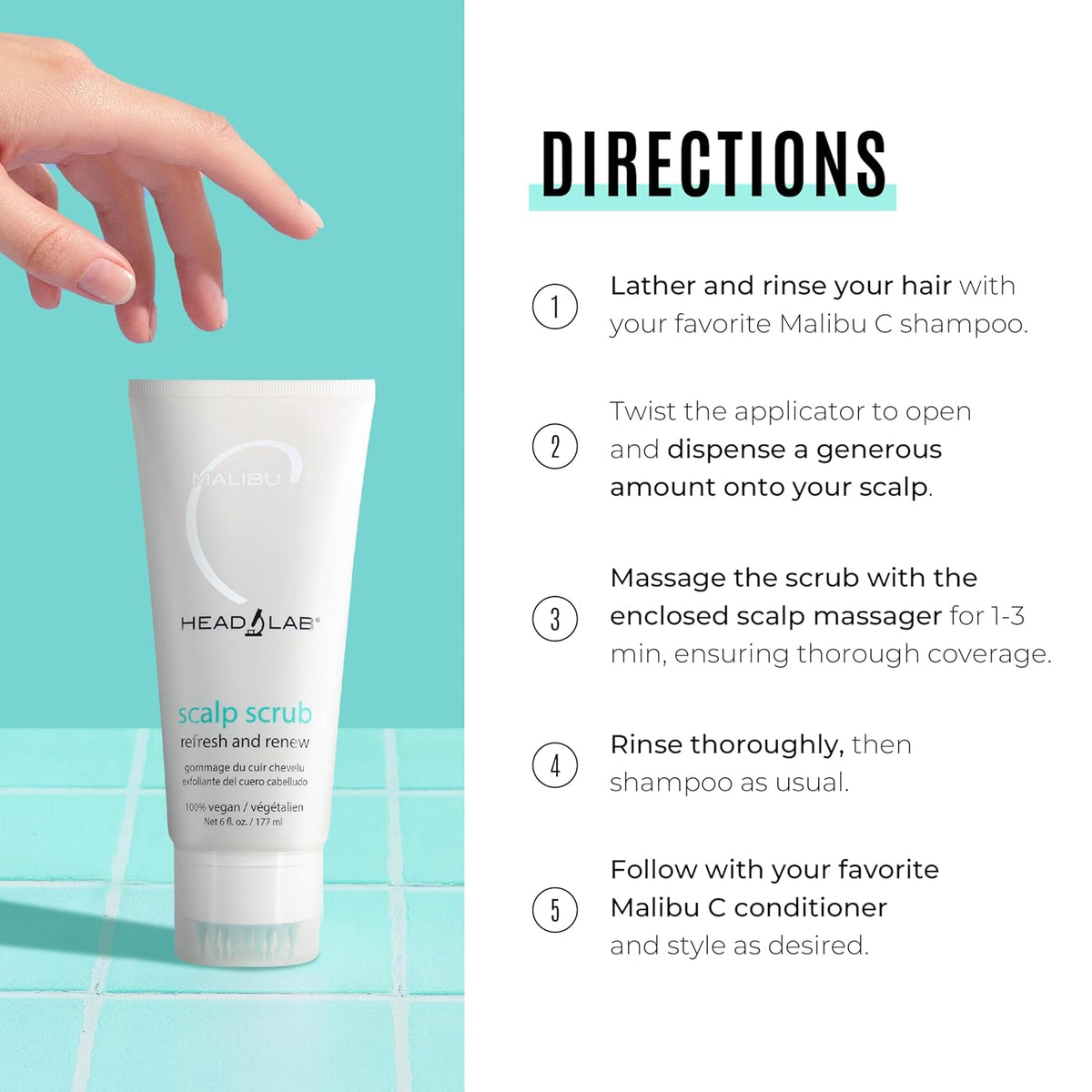 Malibu C - Rejuvenating Scalp Scrub 177ml