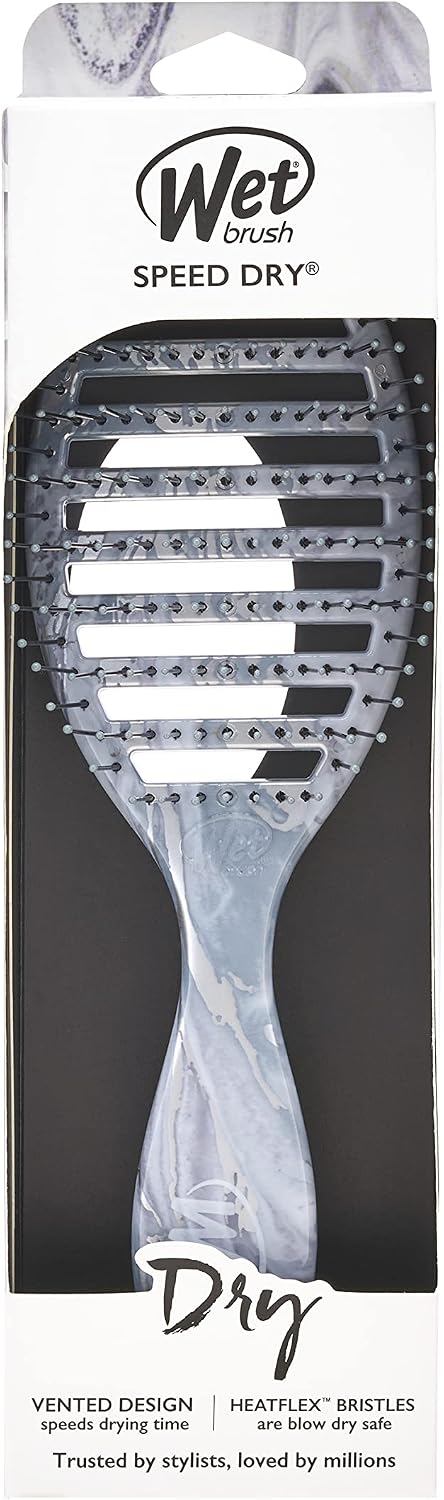 Wet Brush - Speed Dry Detangler Mettalic Marble Silver