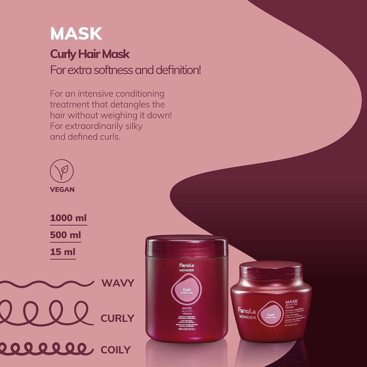 Fanola - Wonder Extra Care Curl Mask 500ml