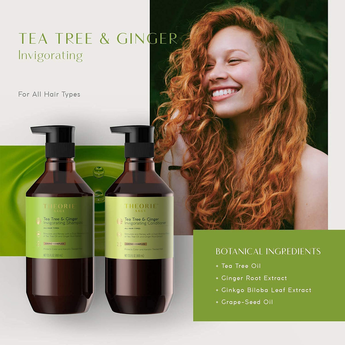 Theorie - Tea Tree & Ginger Shampoo 400ml