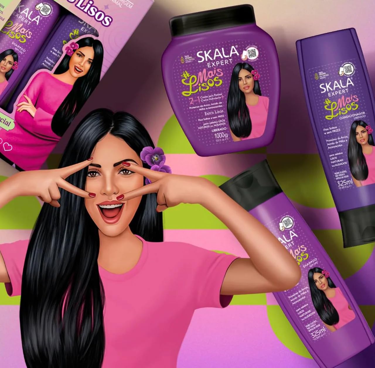 Skala Brasil - Mais Lisos Ultra Straight Hair Treatment Conditioning For Straight & Straightened Hair 1000g