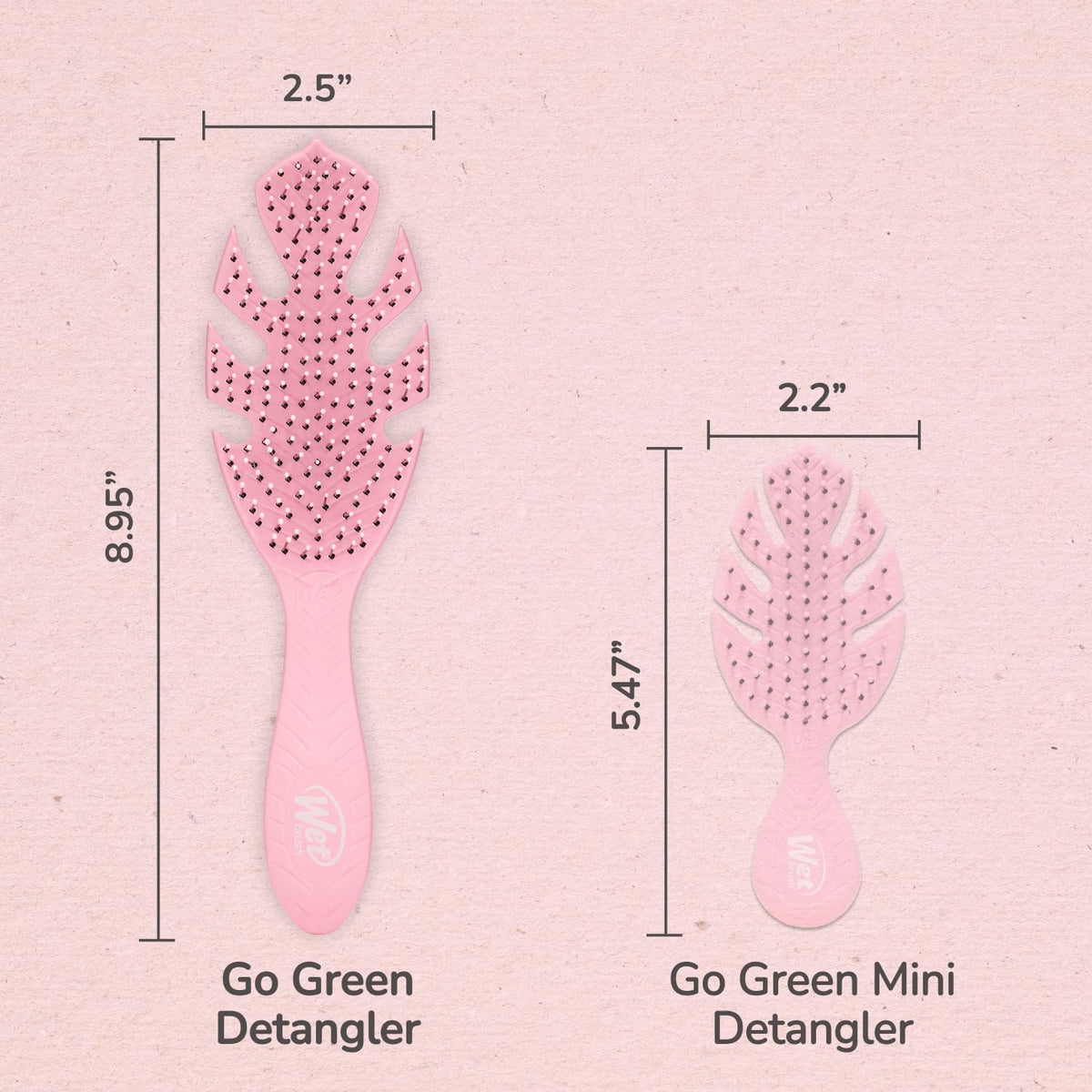 Wet Brush - Go Green Leaf Pink