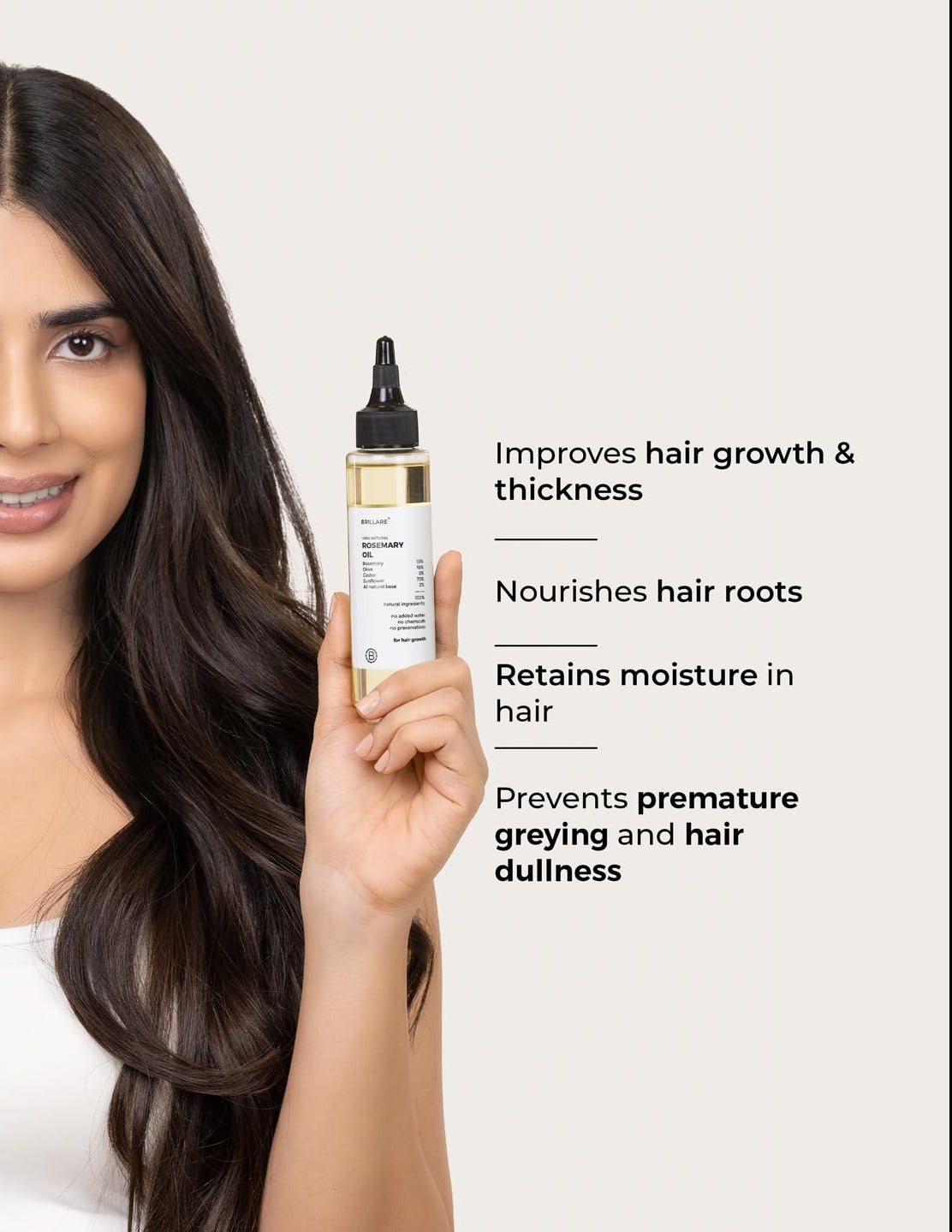 Brillare - Rosemary Hair Oil For Hair Growth 100ml - Nexus hair