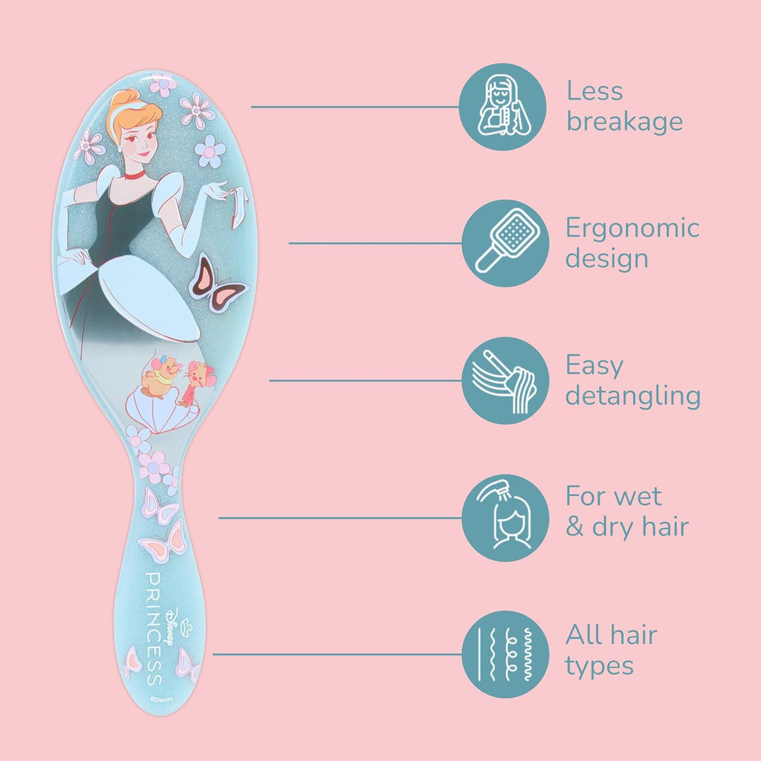 Wet Brush - Dreamy Princess Detangler Cinderella