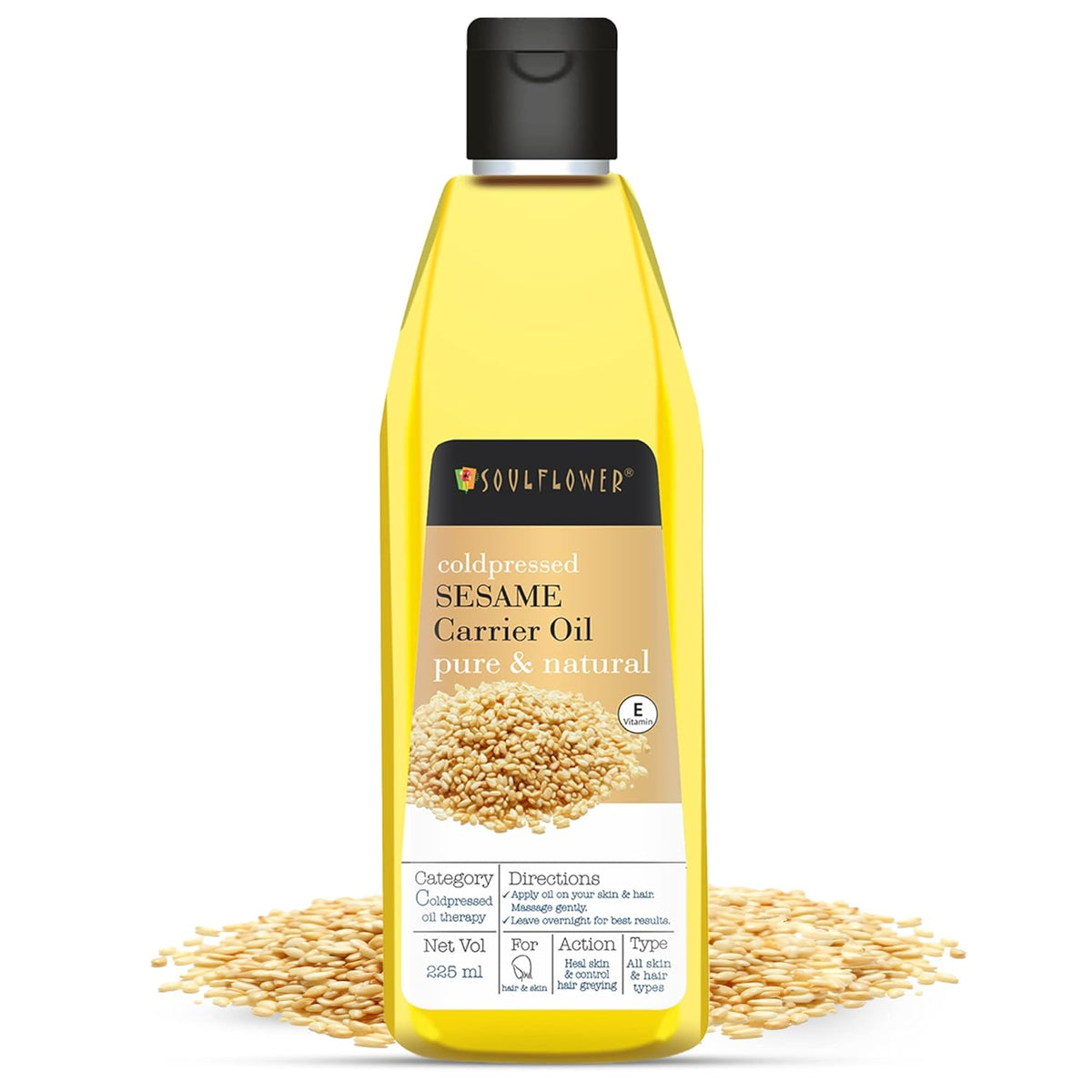 SoulFlower - Sesame Oil for Hair Loss Due to Thinning 225ml - Nexus hair