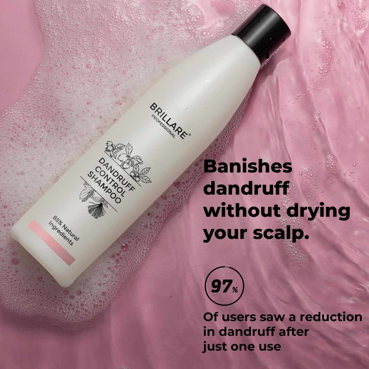 Brillare - Dandruff Control Shampoo For Itchy, Flaky Scalp 300ml - Nexus hair
