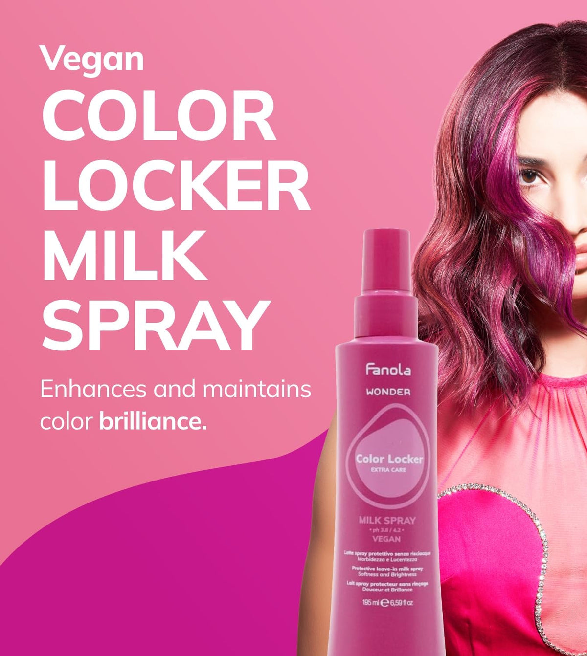 Fanola - Wonder Extra Care Color Locker Leave-In Milk Spray 195ml