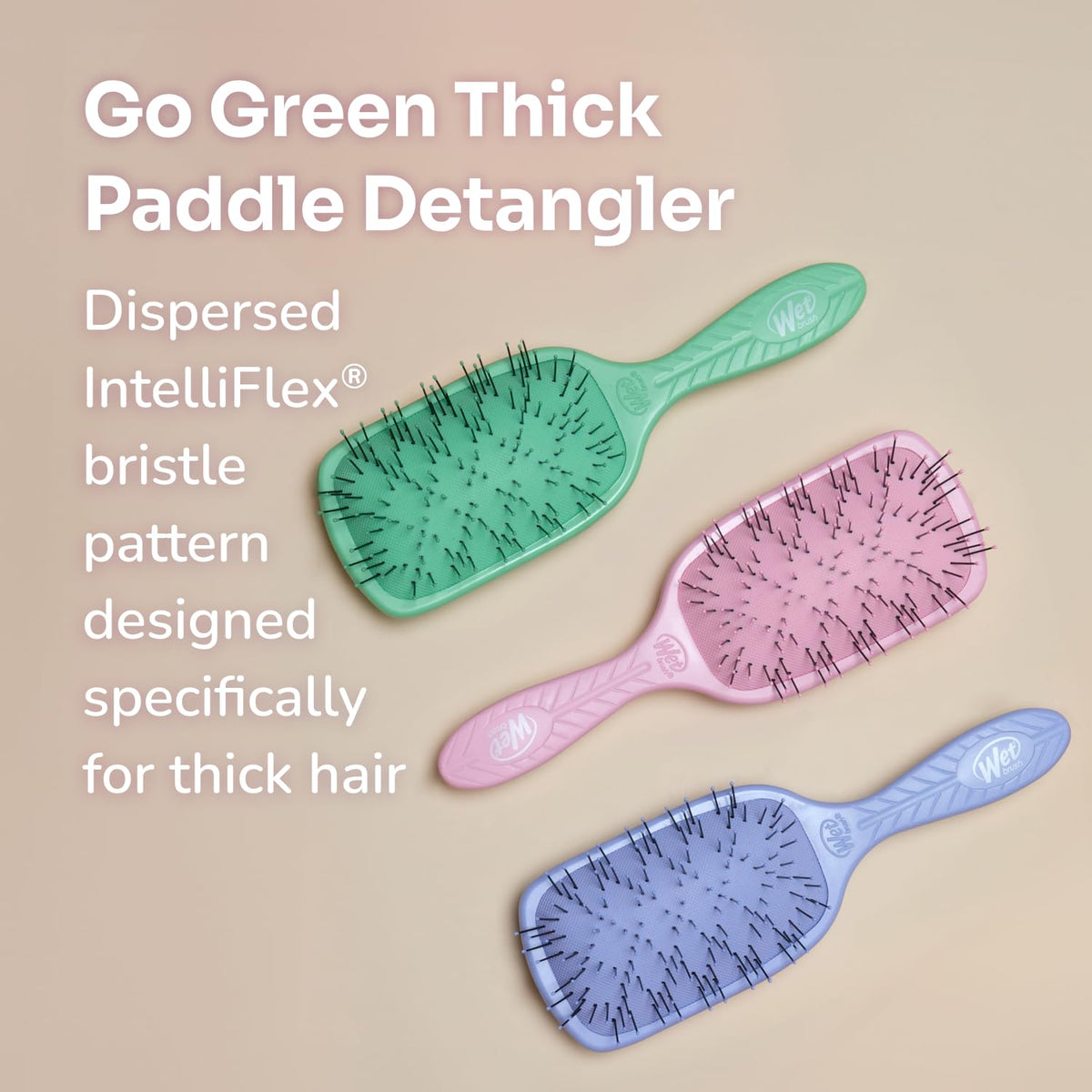 Wet Brush - Go Green Thick Paddle Purple